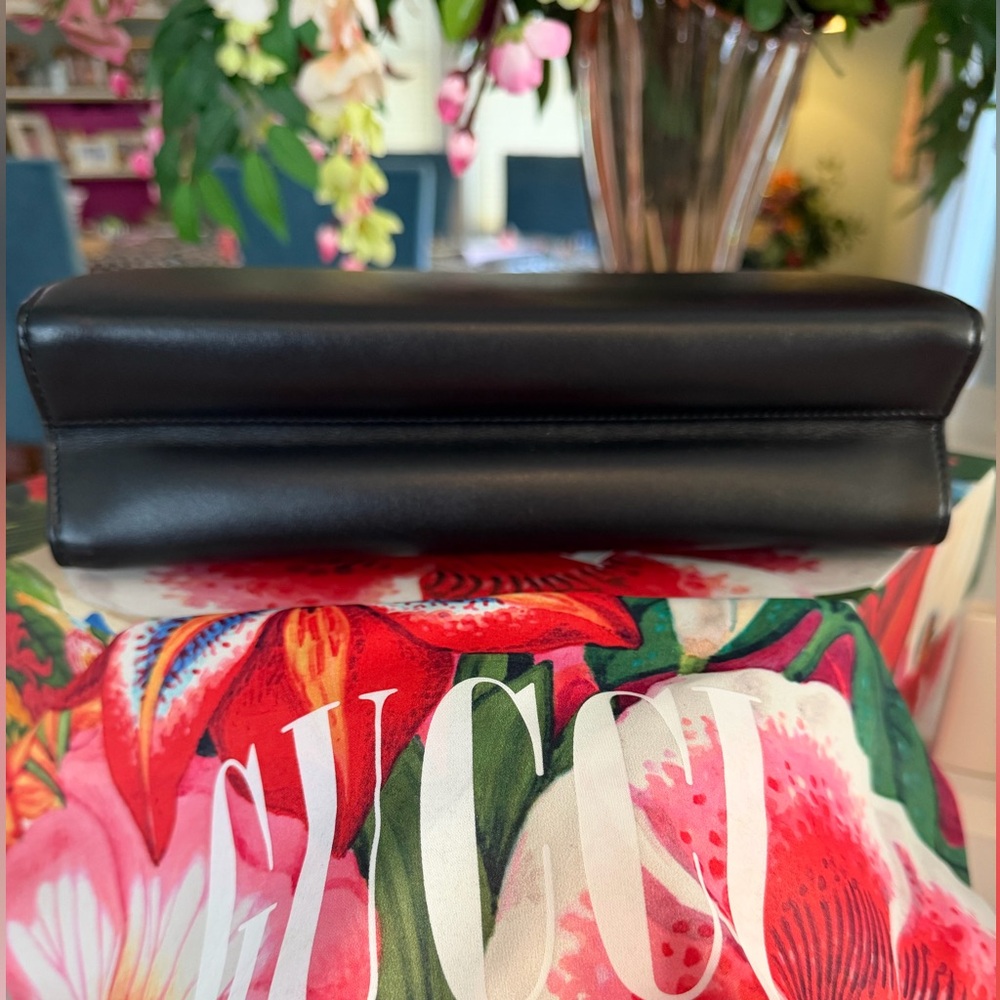 Gucci NWT Zumi Embellished Leather Shoulder Bag In Black ~ Full Inclusion - Picture 9 of 16